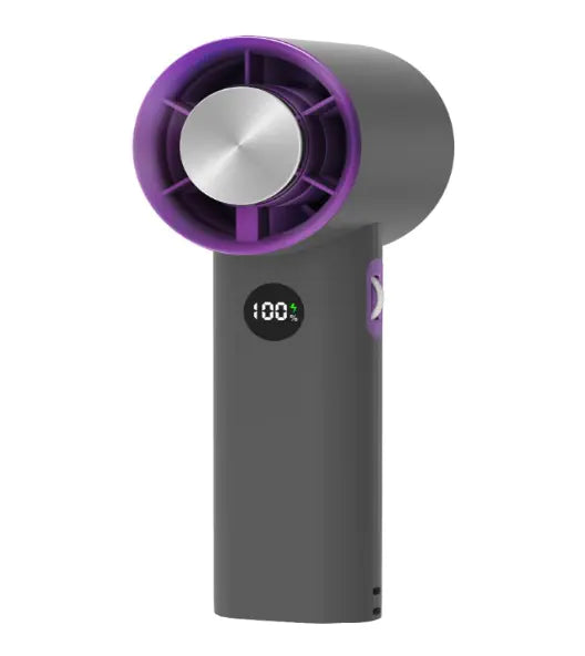 Portable cold compress handheld fan front view