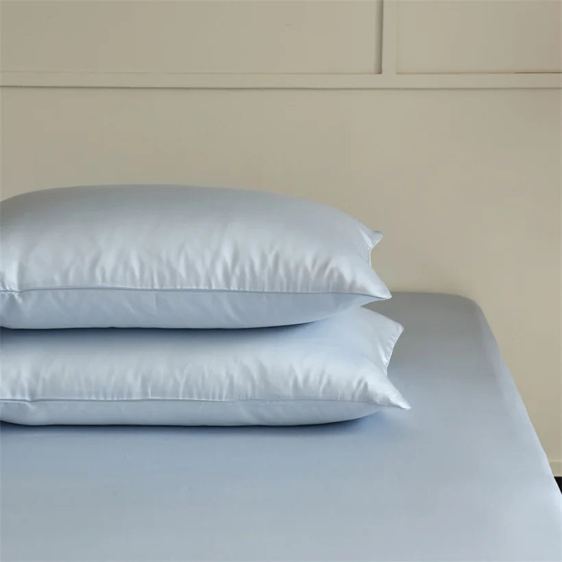 Silvella silk pillowcase product packaging and care instructions