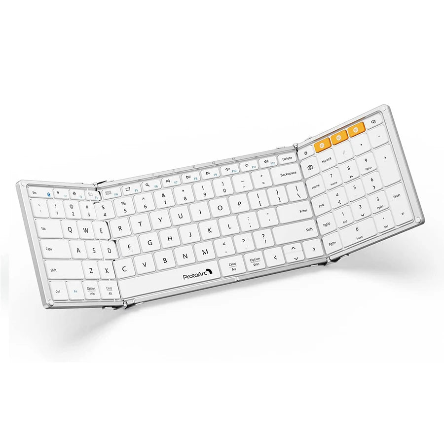 Foldable keyboard size comparison folded vs unfolded