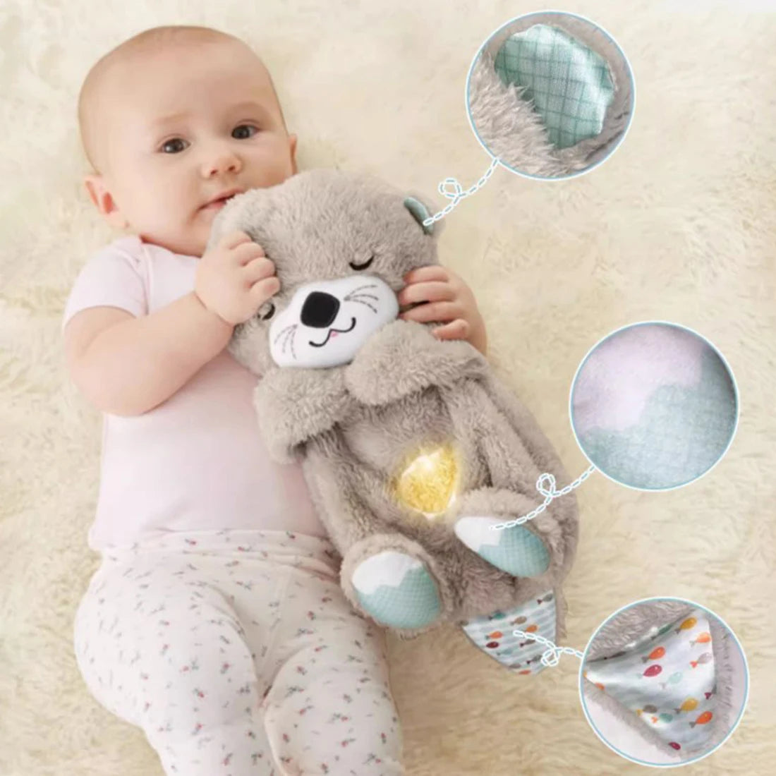 Snooboo™-Soothing Breathing Otter Plush Toy