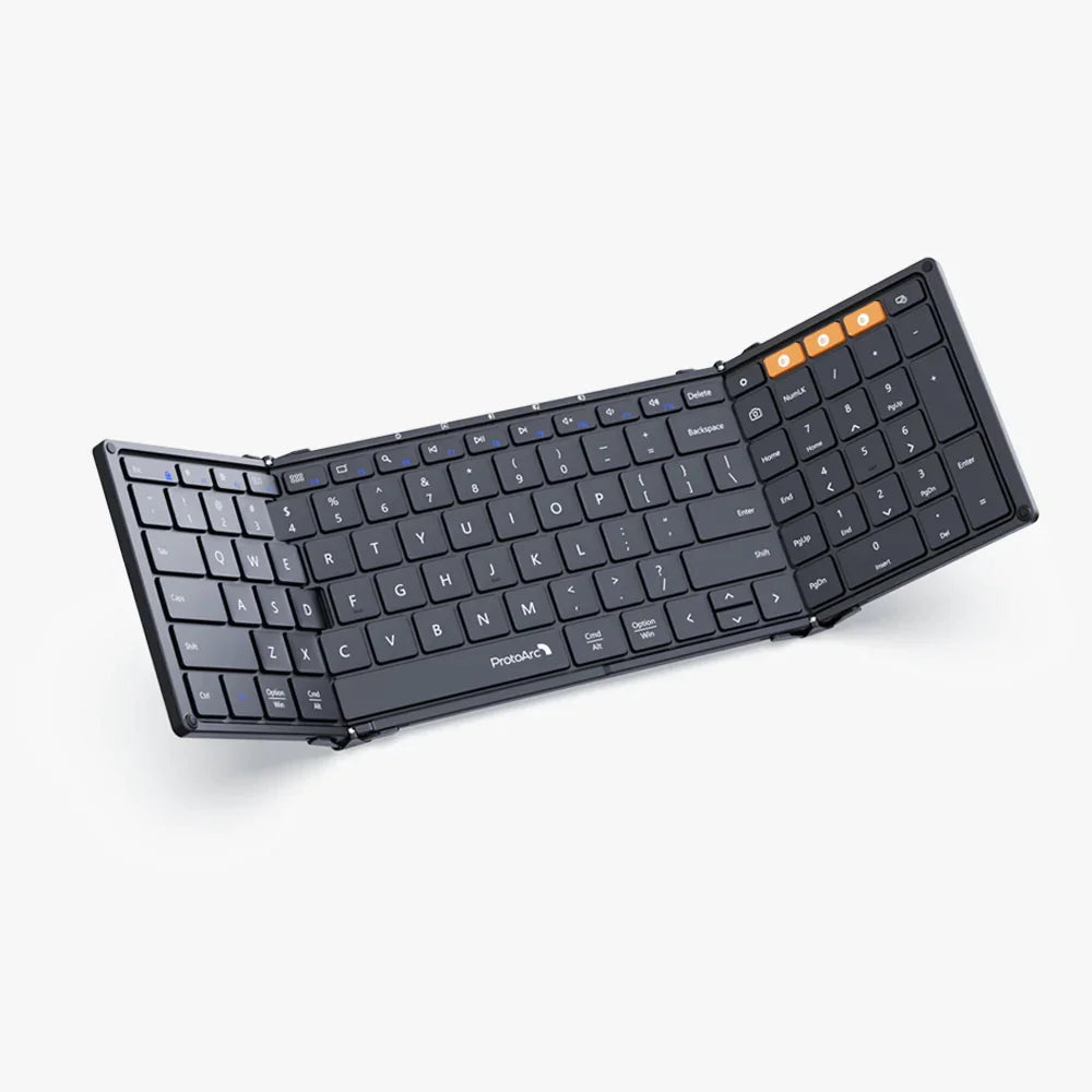 Foldable keyboard showing numeric keypad section