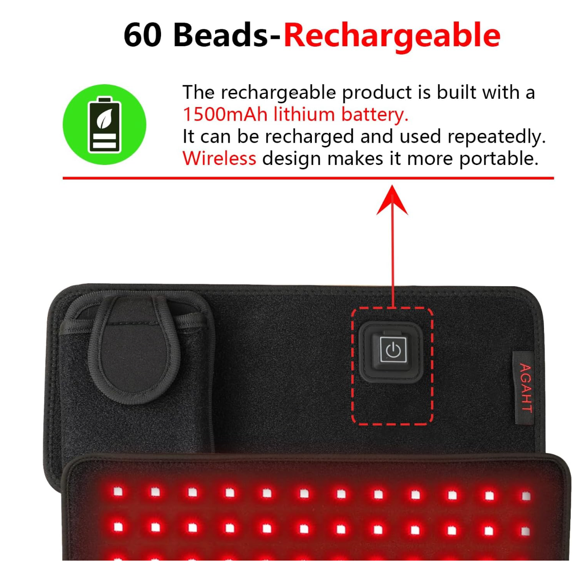 Lumetra red light pad applied to neck and shoulder area