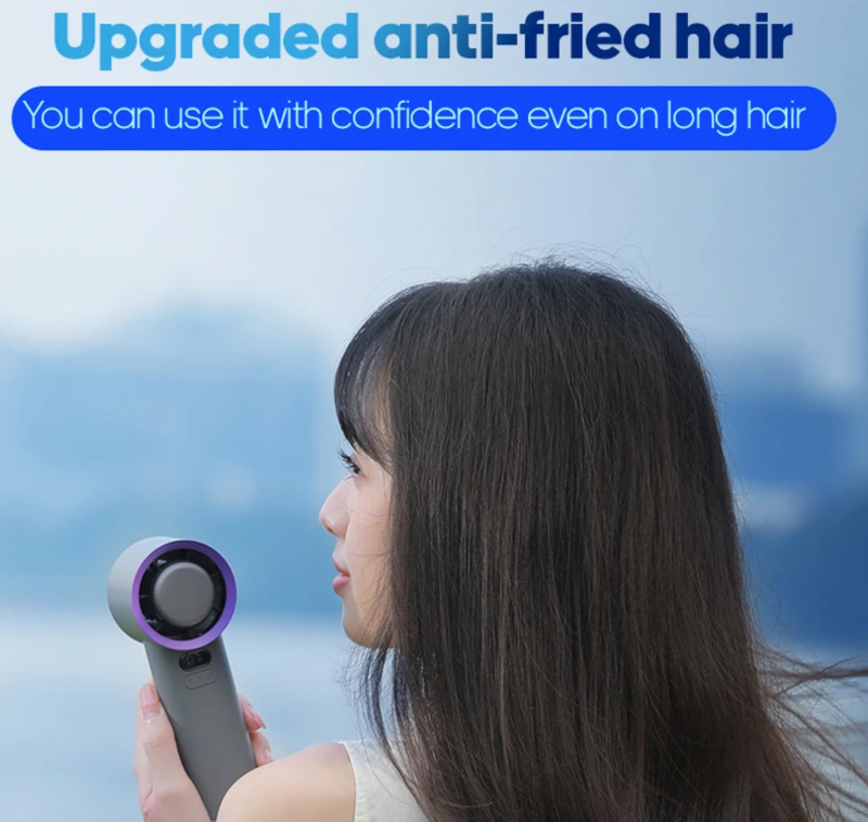 Cold compress fan for summer travel and outdoor use