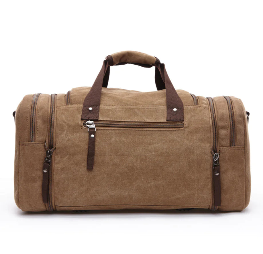 Travana travel tote bag adjustable shoulder strap detail