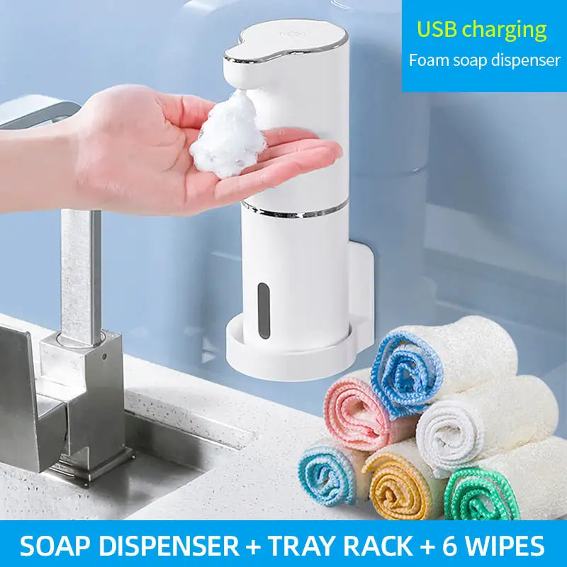 Foamora smart soap dispenser product specifications diagram